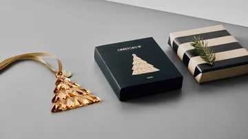 Annual ornament tall - 21K gold - Orrefors | オレフォス