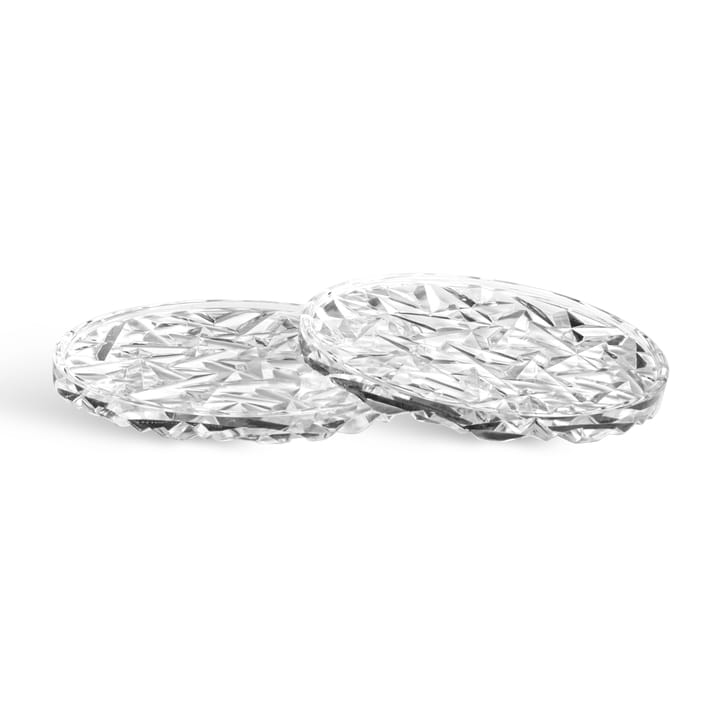 Carat コースター Ø10 cm 2-pack - Clear - Orrefors | オレフォス