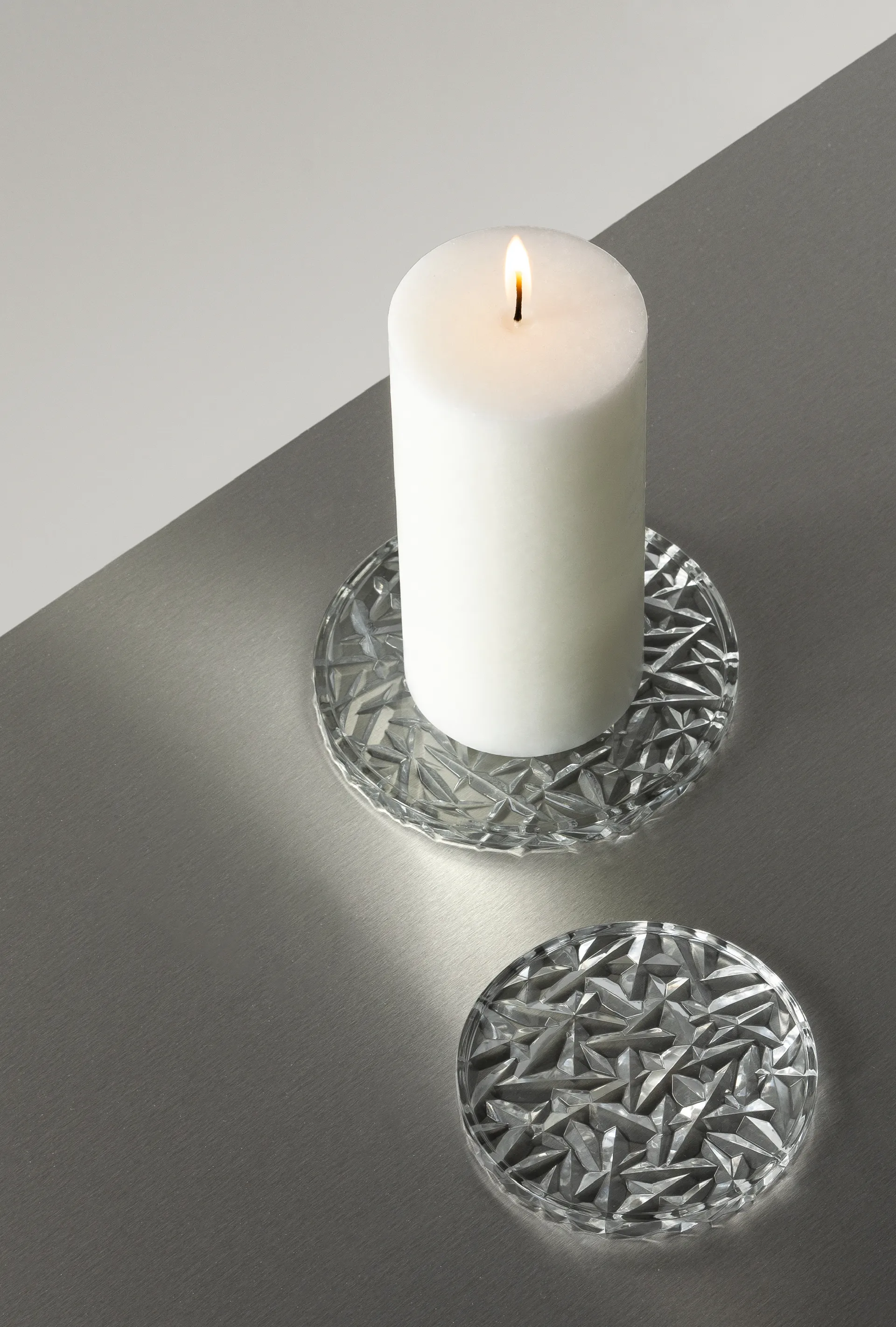 Carat コースター Ø10 cm 2-pack, Clear Orrefors | オレフォス