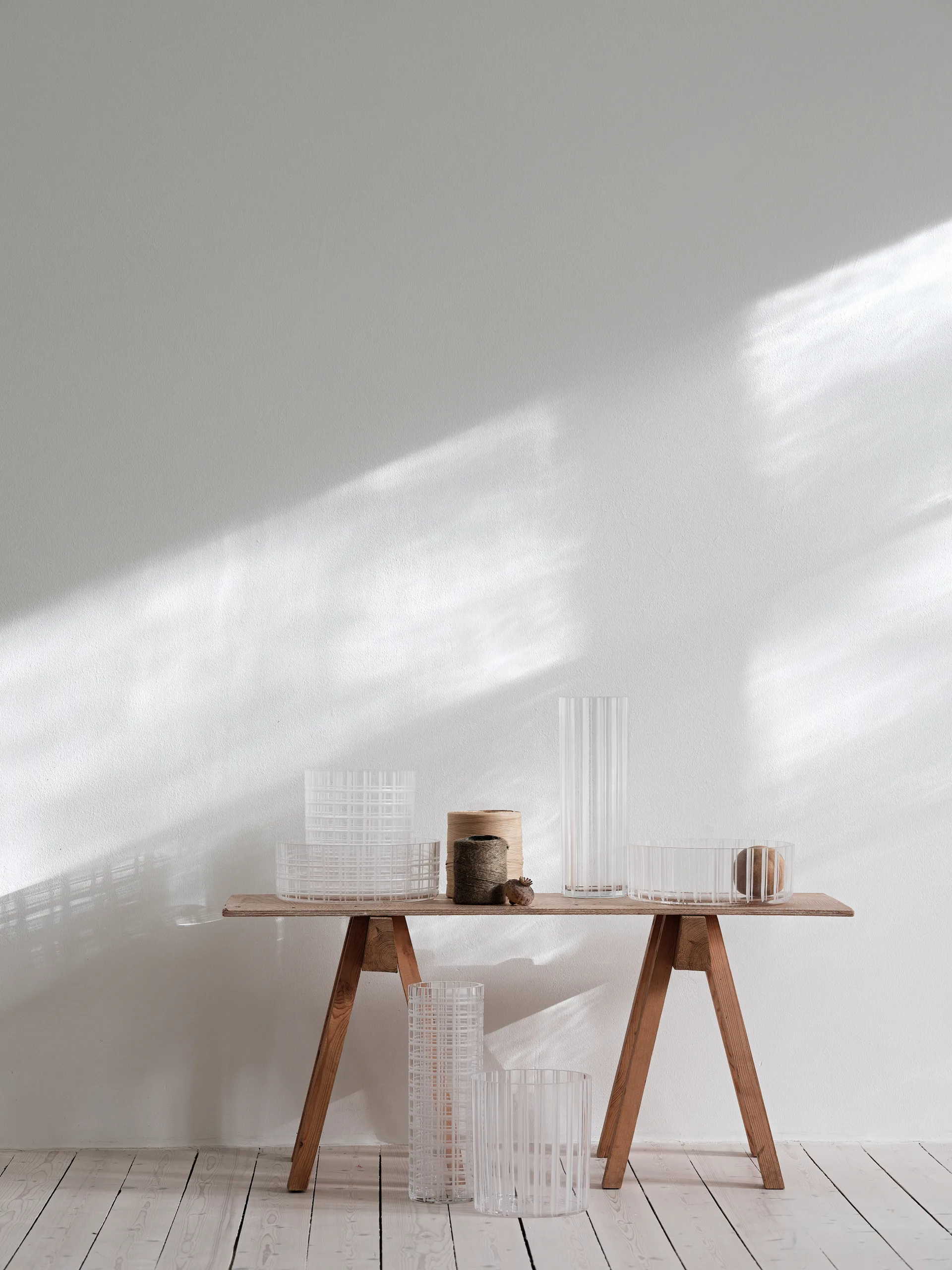 Cut in number 花瓶 33 cm, Chess board Orrefors | オレフォス