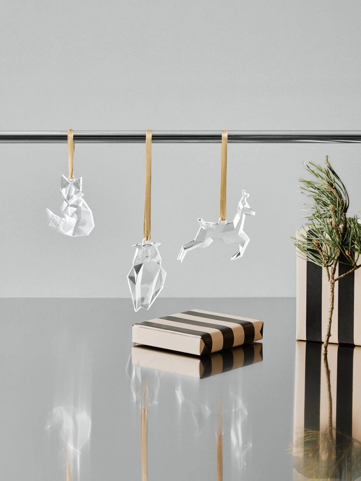 Holiday ornaments, Owl Orrefors | オレフォス