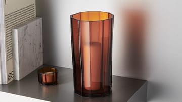 Reed キャンドルホルダー 4,5 cm - Amber - Orrefors | オレフォス