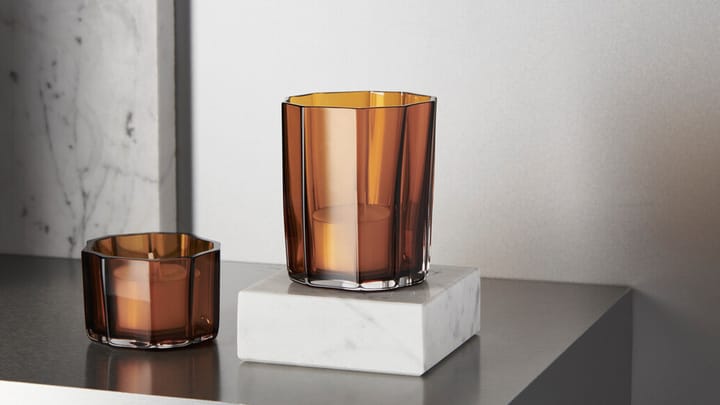 Reed キャンドルホルダー 4,5 cm, Amber Orrefors | オレフォス
