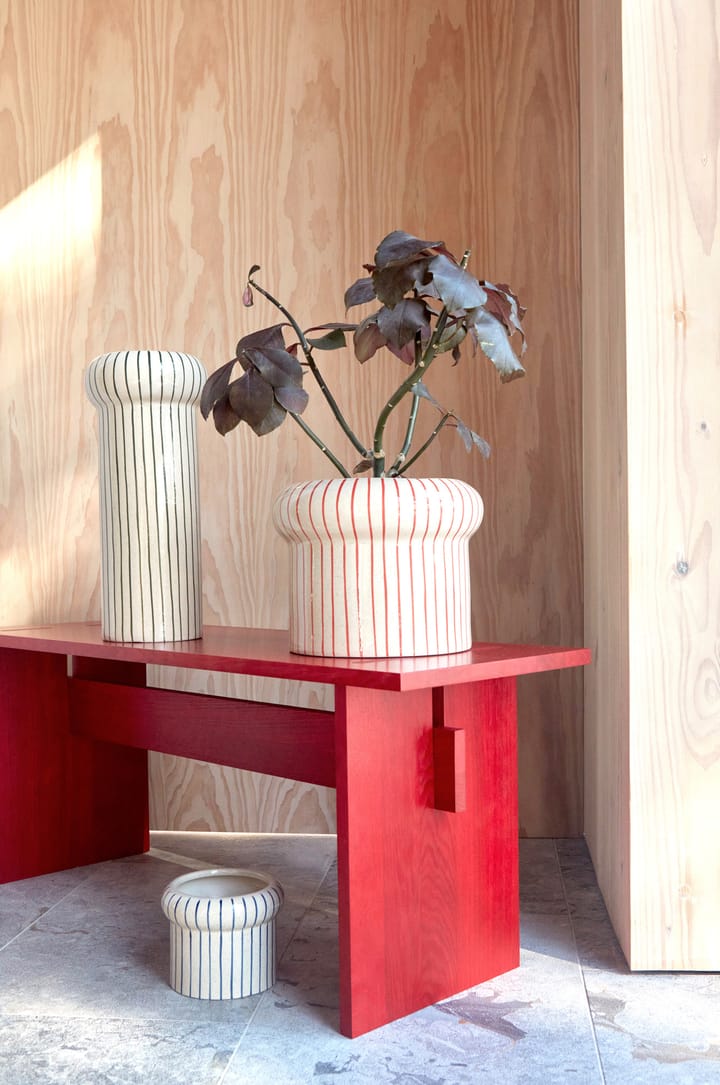 Aki 植木鉢 small, Off white-Red OYOY | オイオイ