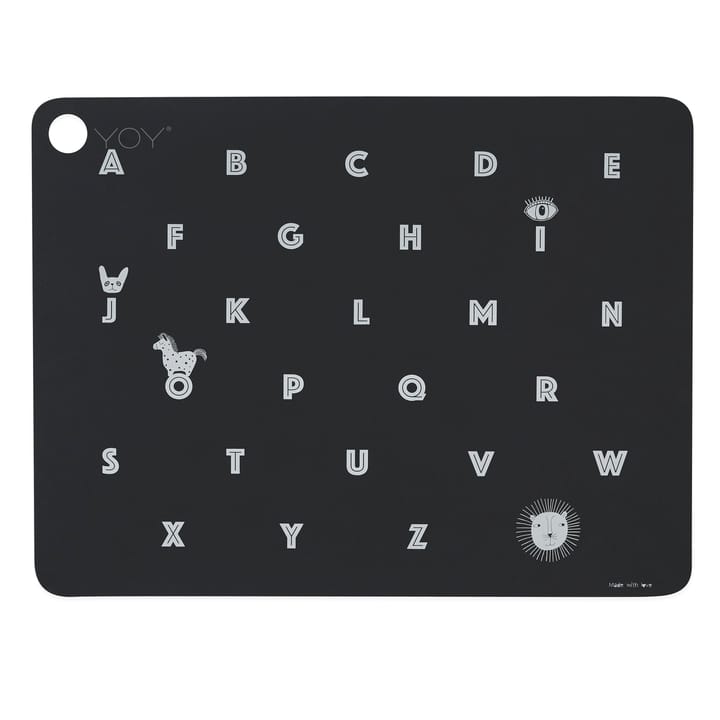 Alphabet ランチョンマット, Anthracite OYOY | オイオイ