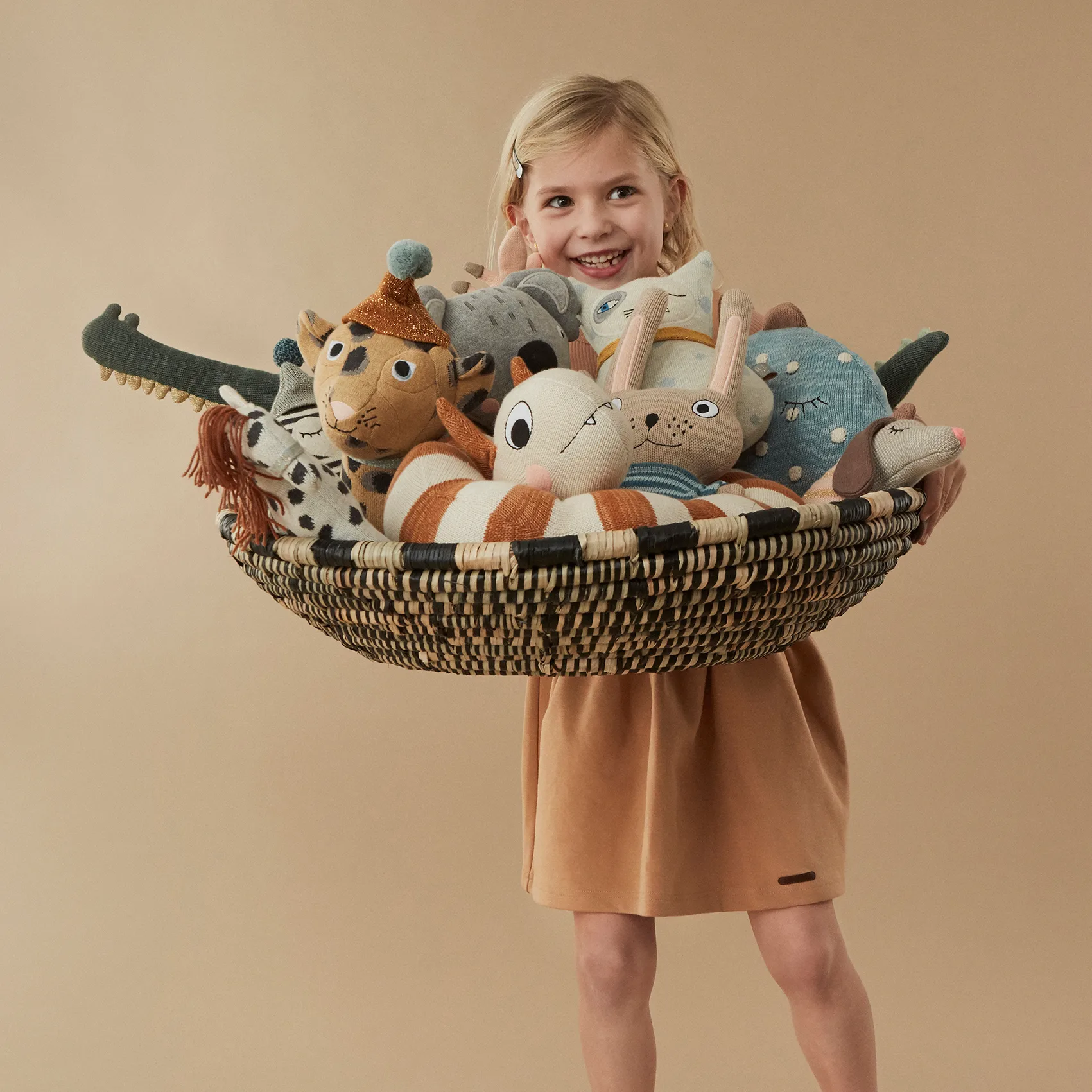 Boo バスケット Ø58 cm, naturee OYOY | オイオイ