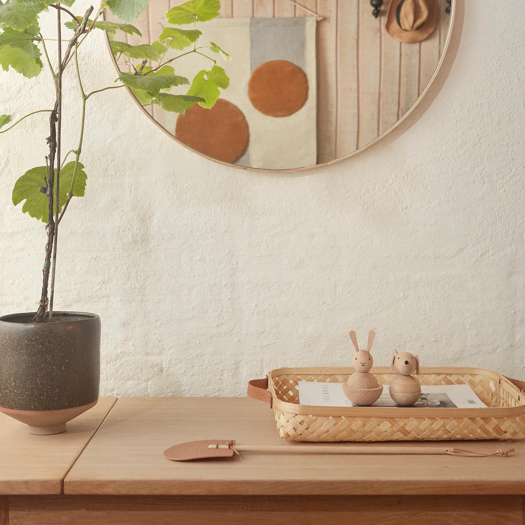 Hagi 植木鉢 Ø17.5 cm, brown OYOY | オイオイ