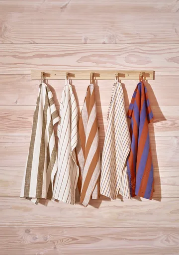 Kurin キッチンタオル 50x70 cm 2パック - Caramel-blue - OYOY | オイオイ