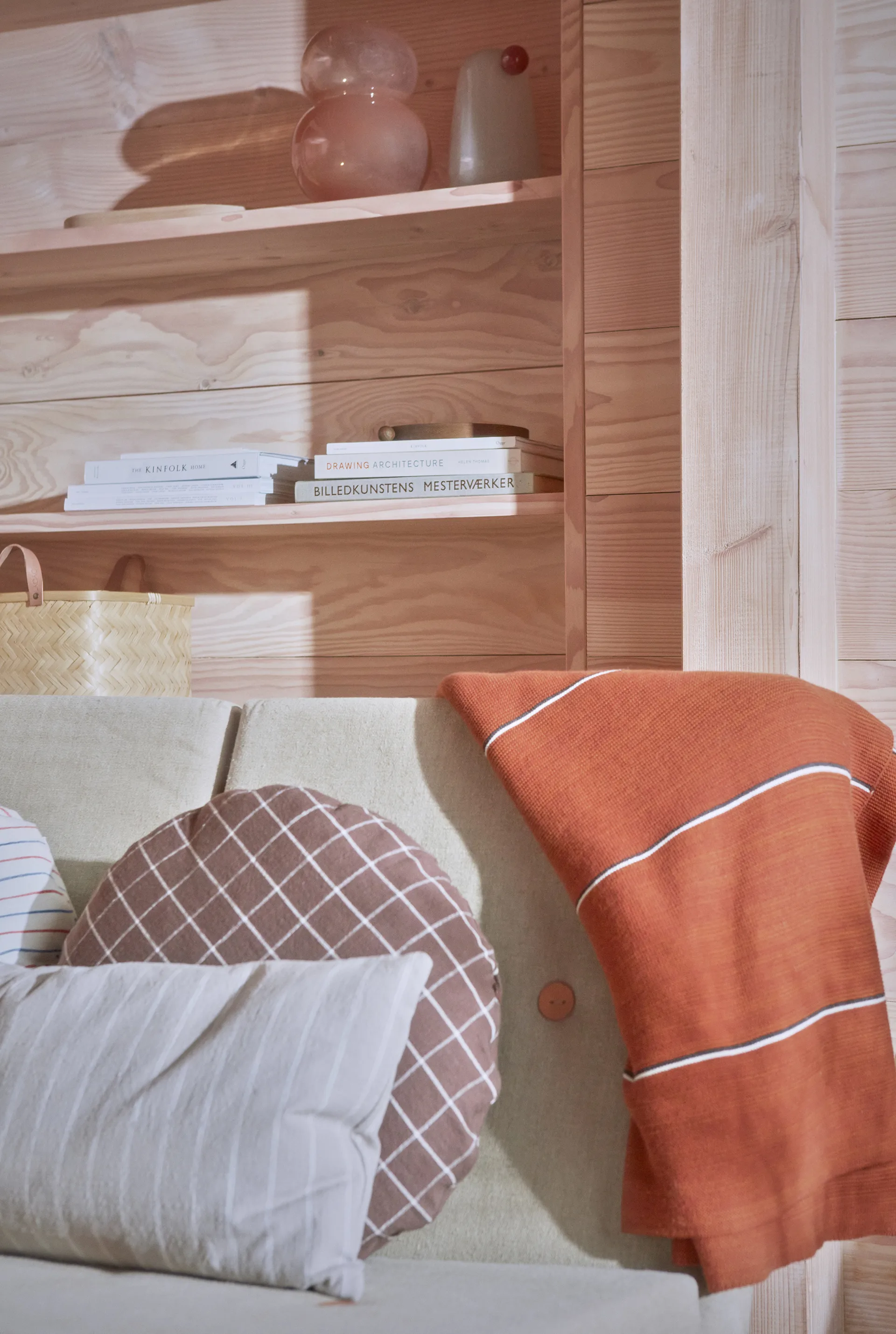 Kyoto クッション Ø48 cm, Brown OYOY | オイオイ