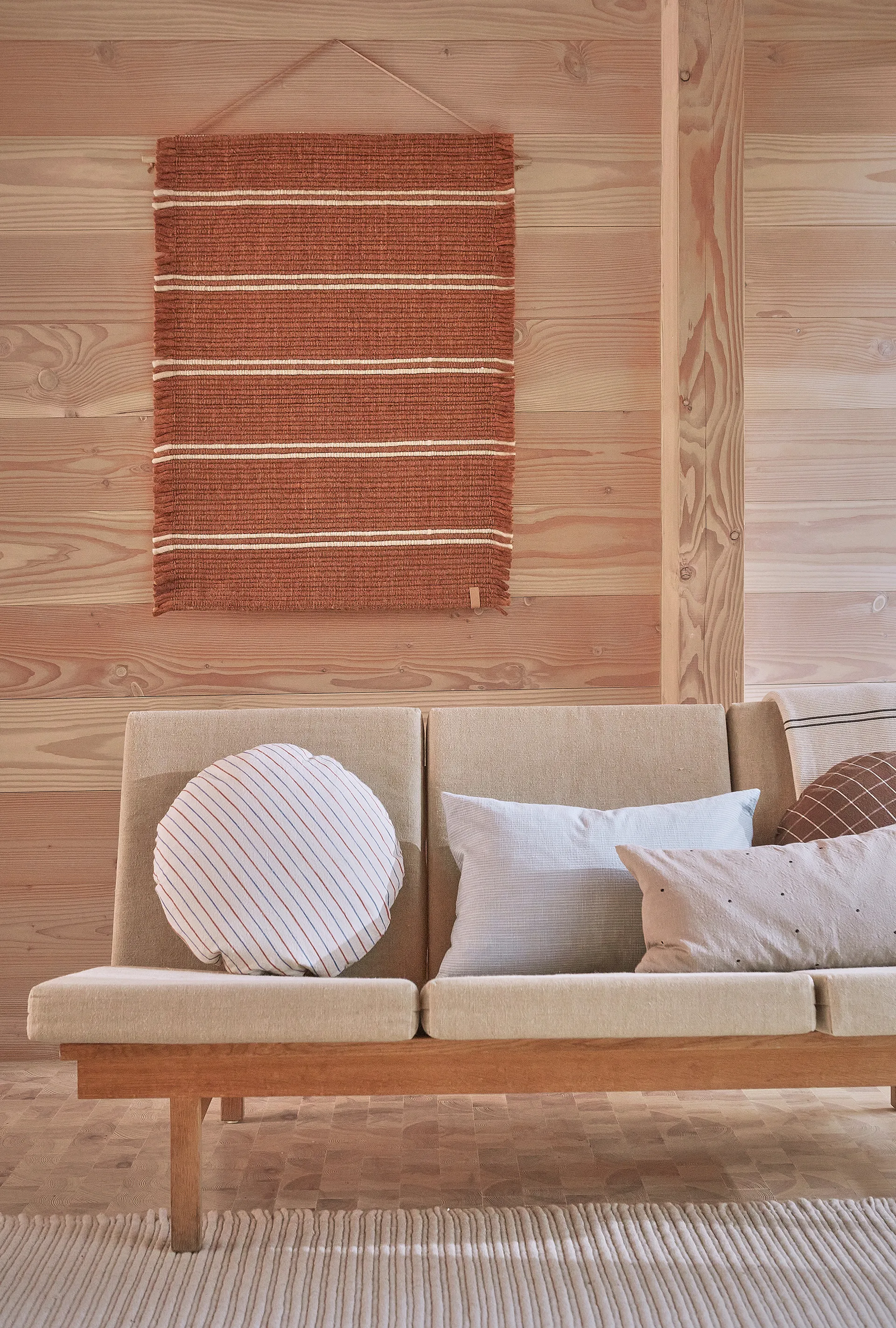 Kyoto クッション Ø48 cm, Brown OYOY | オイオイ