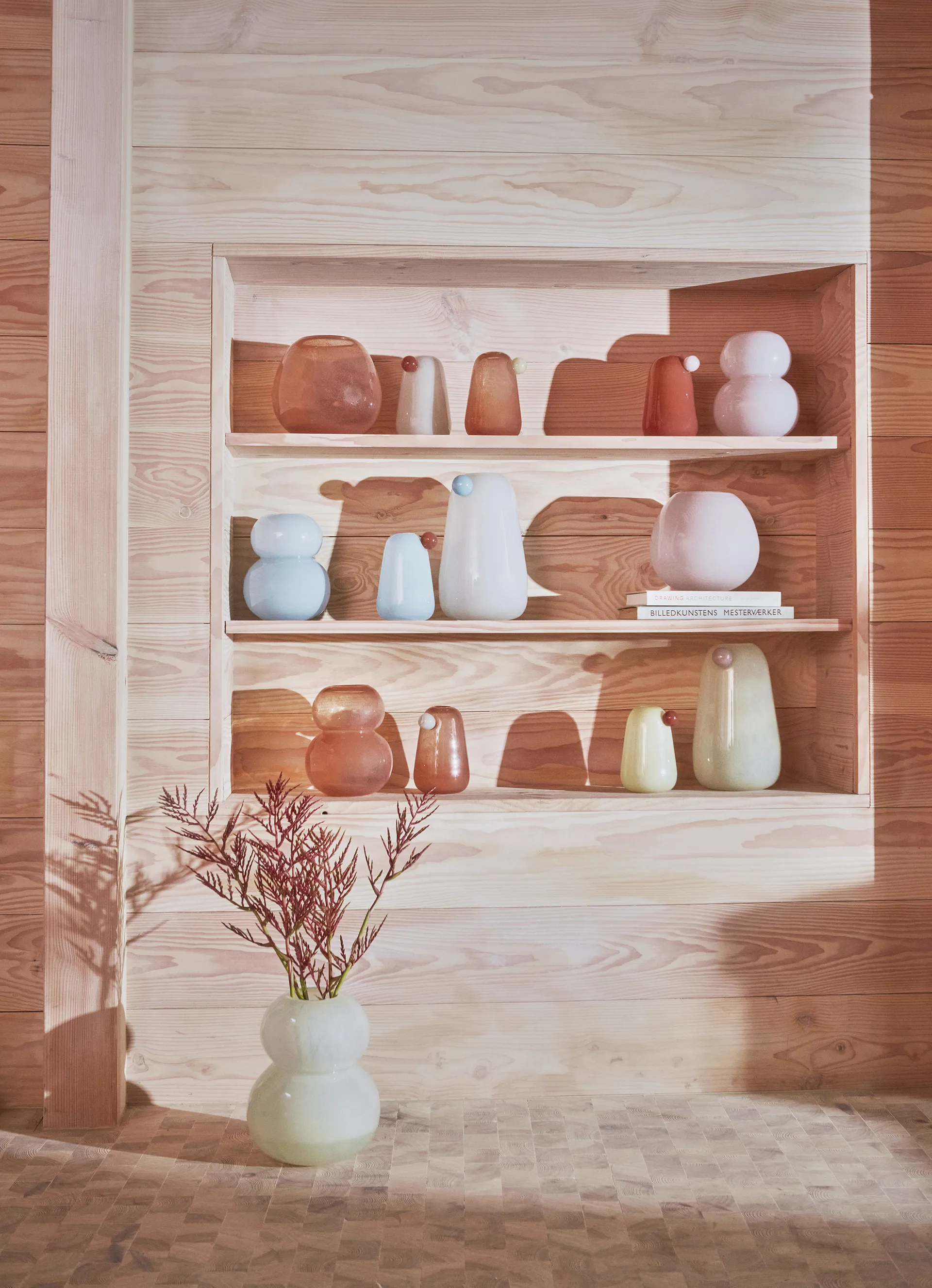 Lasi 花瓶 small 21.5 cm, Ice Blue OYOY | オイオイ