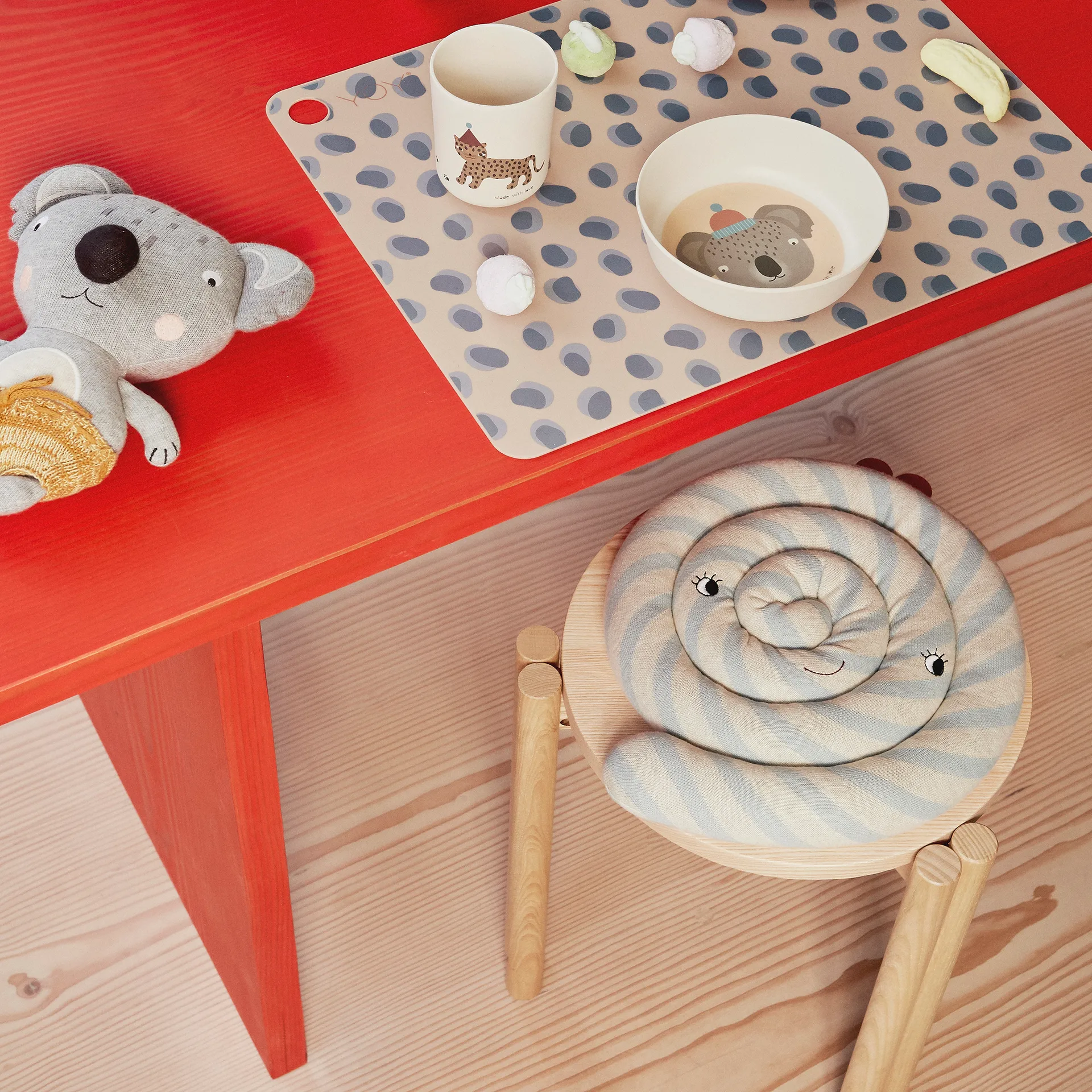 Little Anton Koala cuddly toy, Grey-yellow OYOY | オイオイ