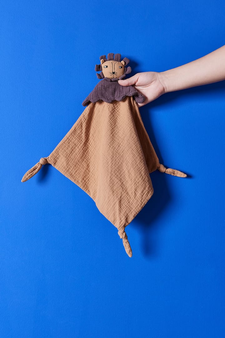 Lobo ライオン ベビーブランケット 40x40 cm, Caramel OYOY | オイオイ