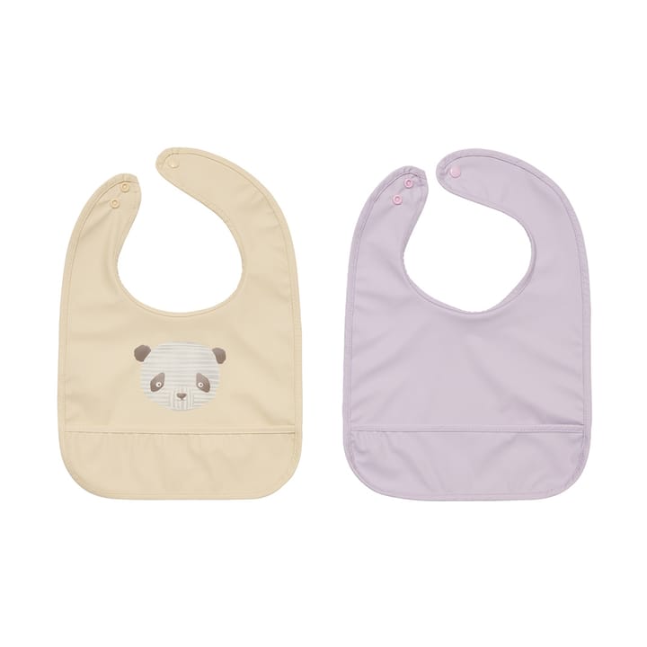 Lun Lun パンダ よだれかけ 2個セット - Vanilla-lavender - OYOY | オイオイ