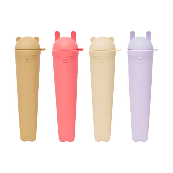 Ninka & Teddy アイスバー型 4本セット - Lavender-vanilla-cherry red-rubber - OYOY | オイオイ