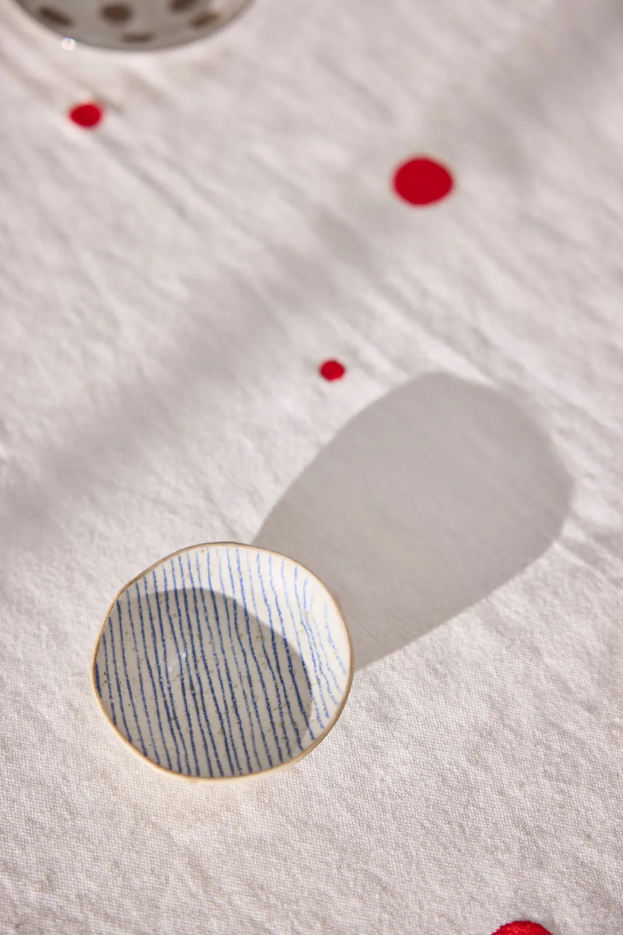 Nori ストライプボウル ミニ Ø8 cm 2個, Clay-optic Blue OYOY | オイオイ