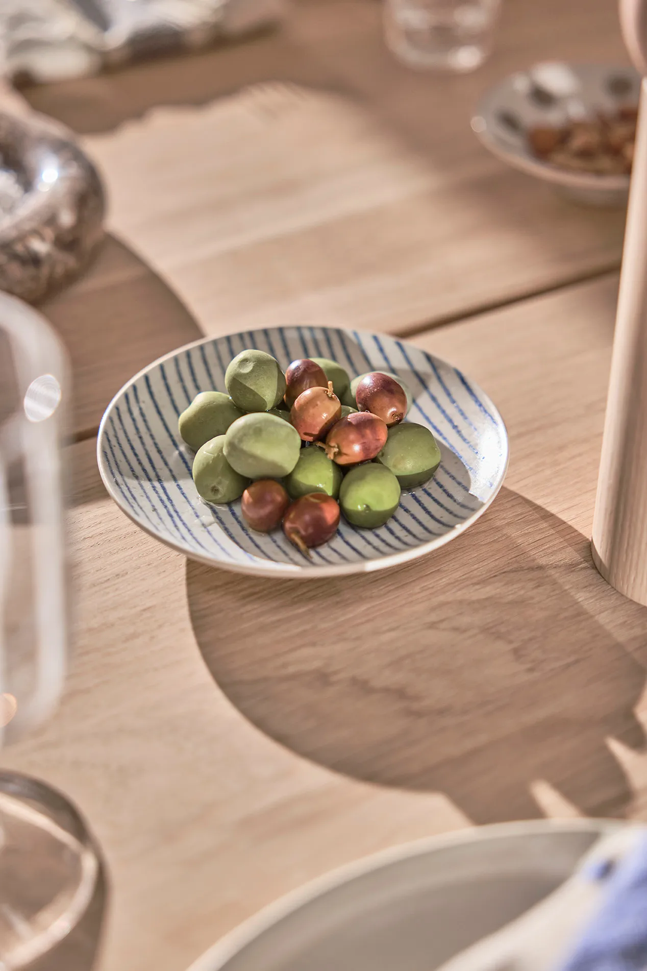 Nori ストライプボウル S Ø12.9 cm 2個, Clay-optic Blue OYOY | オイオイ