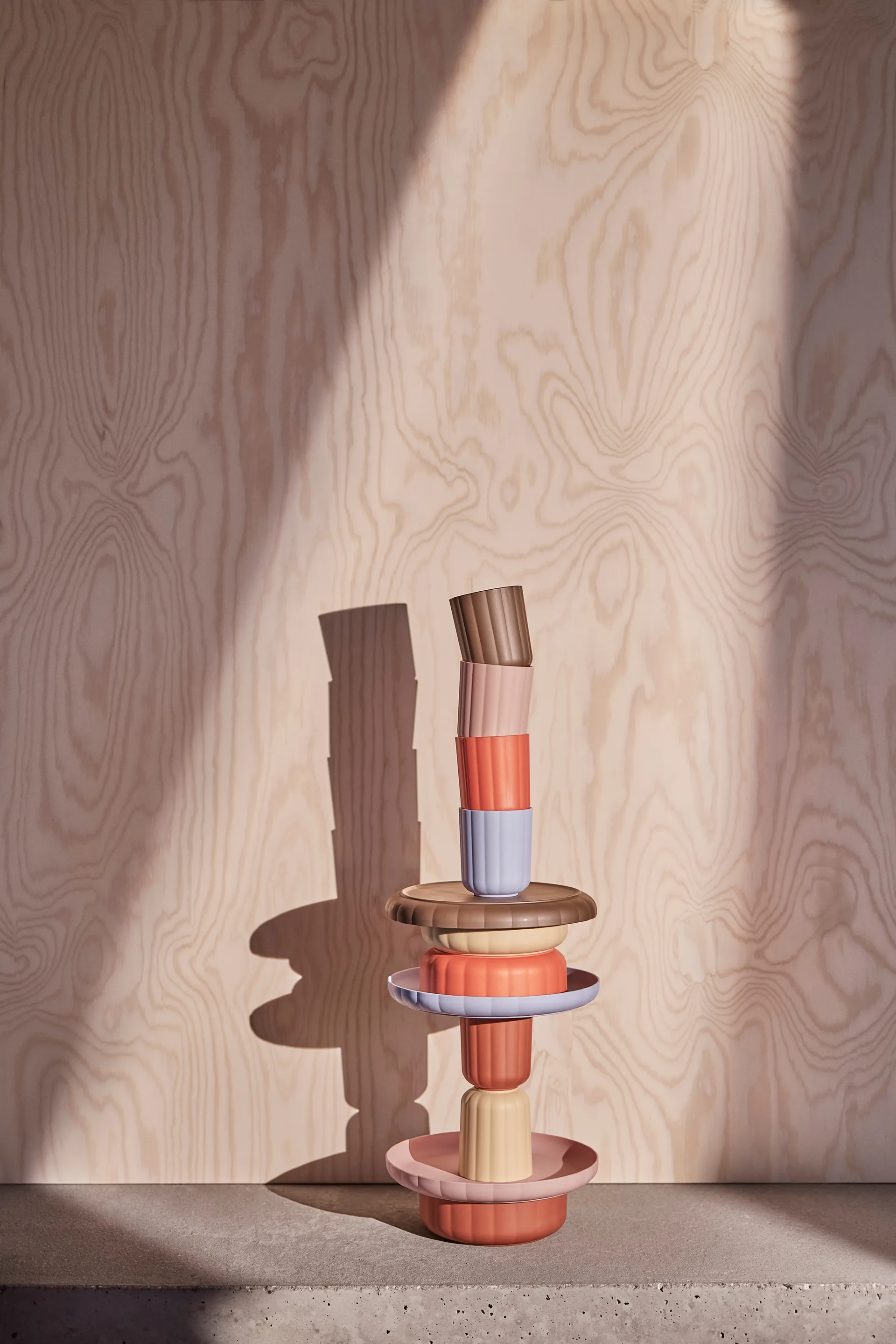 Pullo プレート&ボウル 2ピース, Taupe-vanilla OYOY | オイオイ