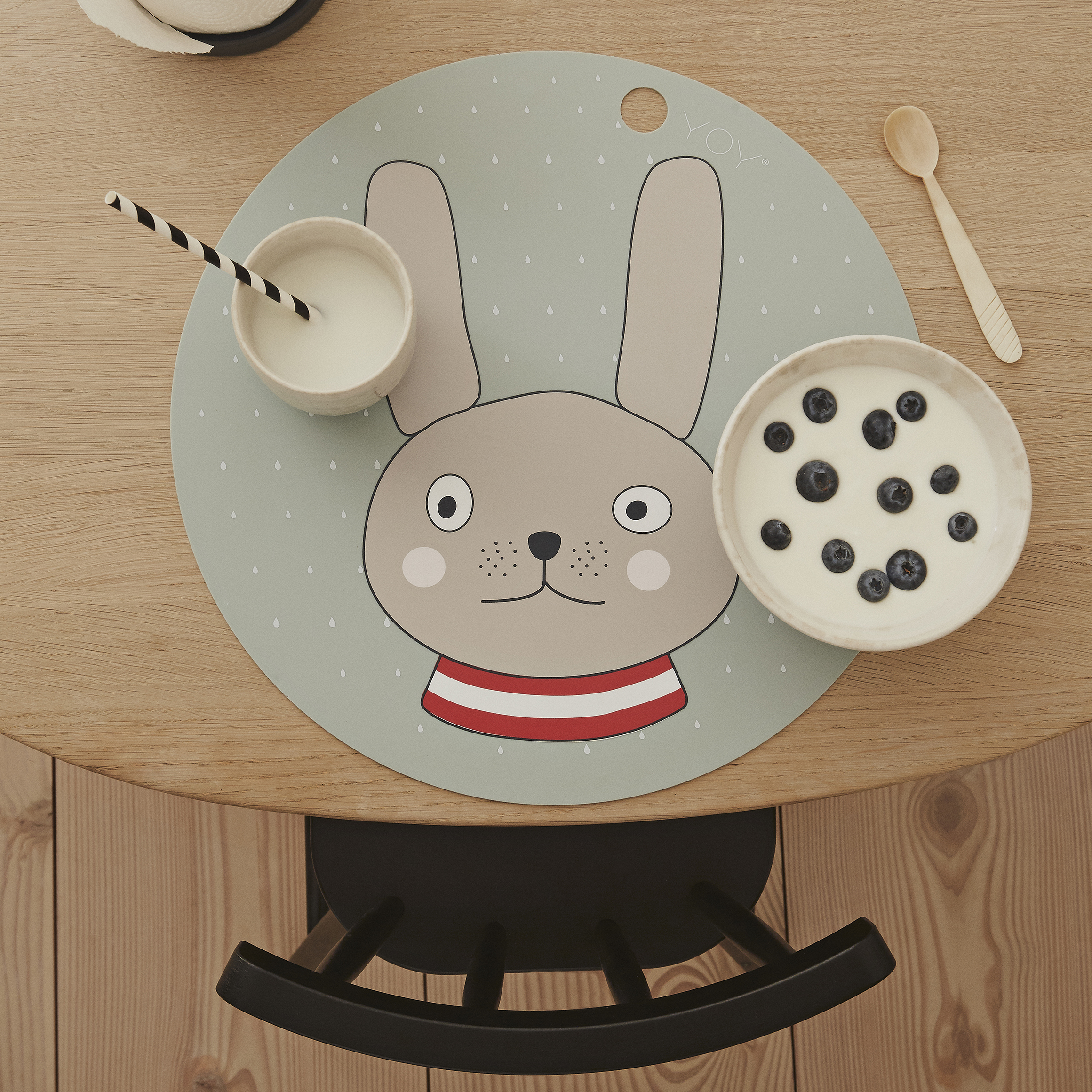 戌亥とこ　kawaii cafe おこしやす喫茶　プレイマット 戌亥とこ i cafe おこしやす喫茶 プレイマット（戌亥とこ にじ