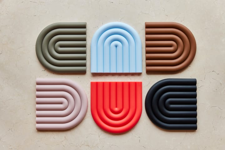 Rainbow ランチョンマット 15x15 cm, Cherry red OYOY | オイオイ