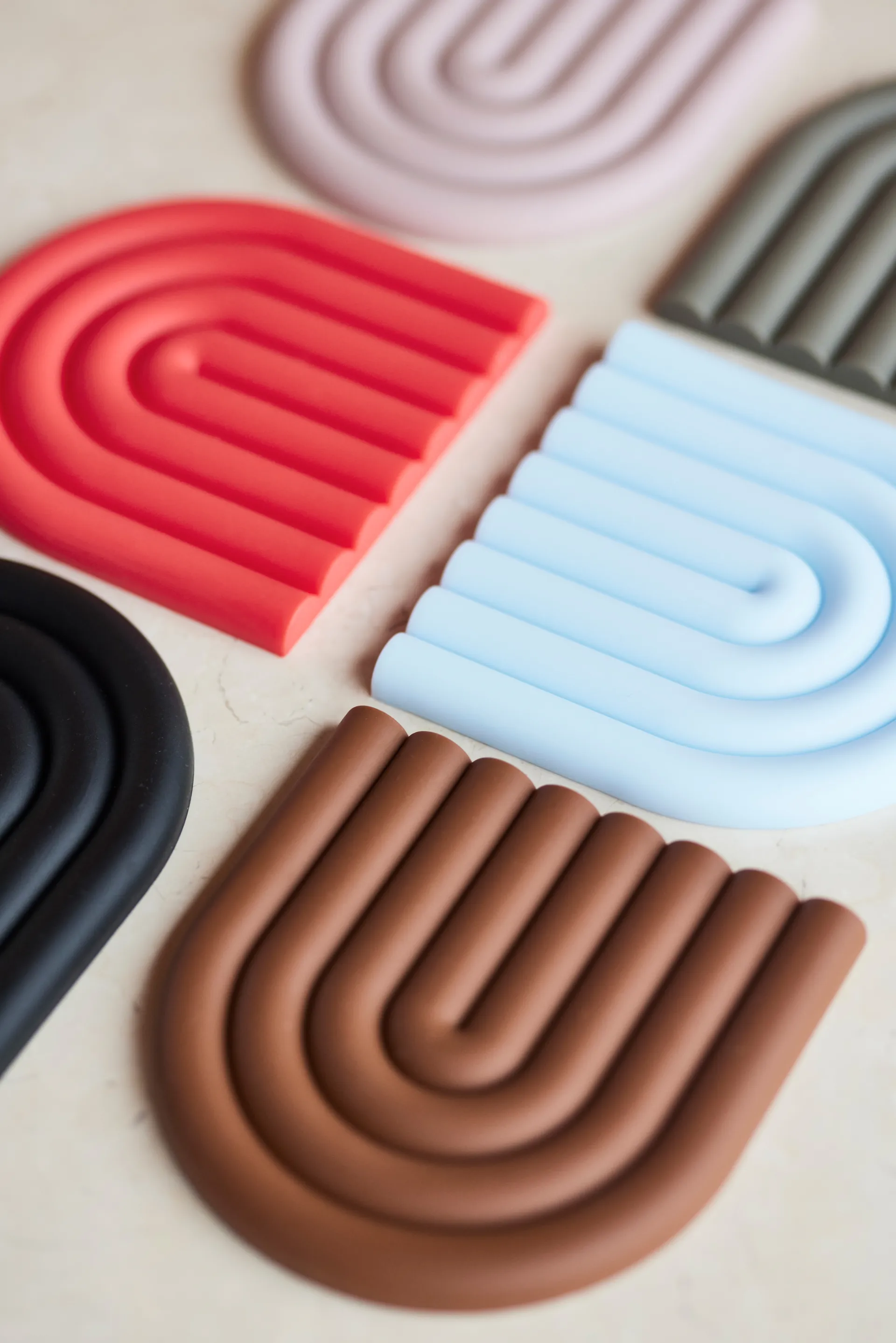 Rainbow ランチョンマット 15x15 cm, Ice blue OYOY | オイオイ