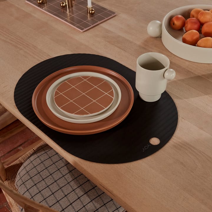 Ribbo ランチョンマット 2パック, Black OYOY | オイオイ