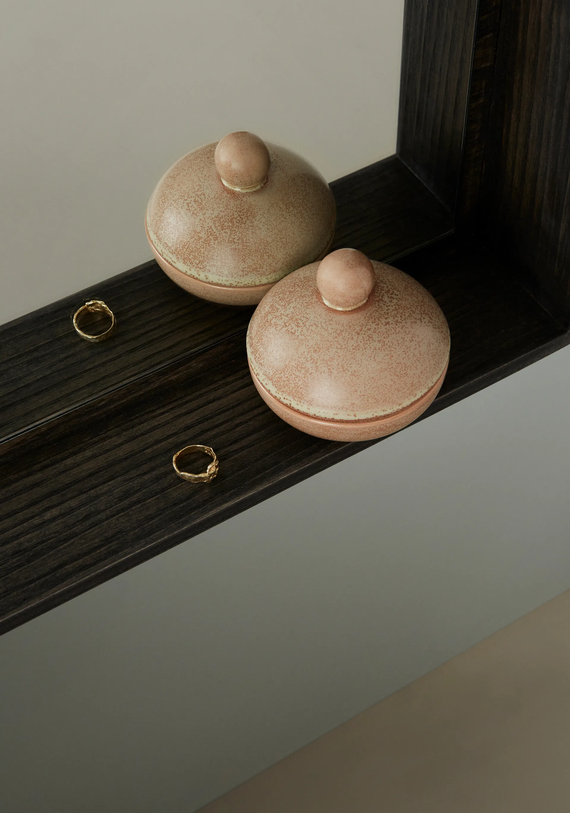 Saga Bonbonniereボウル & 蓋 low Ø8 cm, Camel OYOY | オイオイ