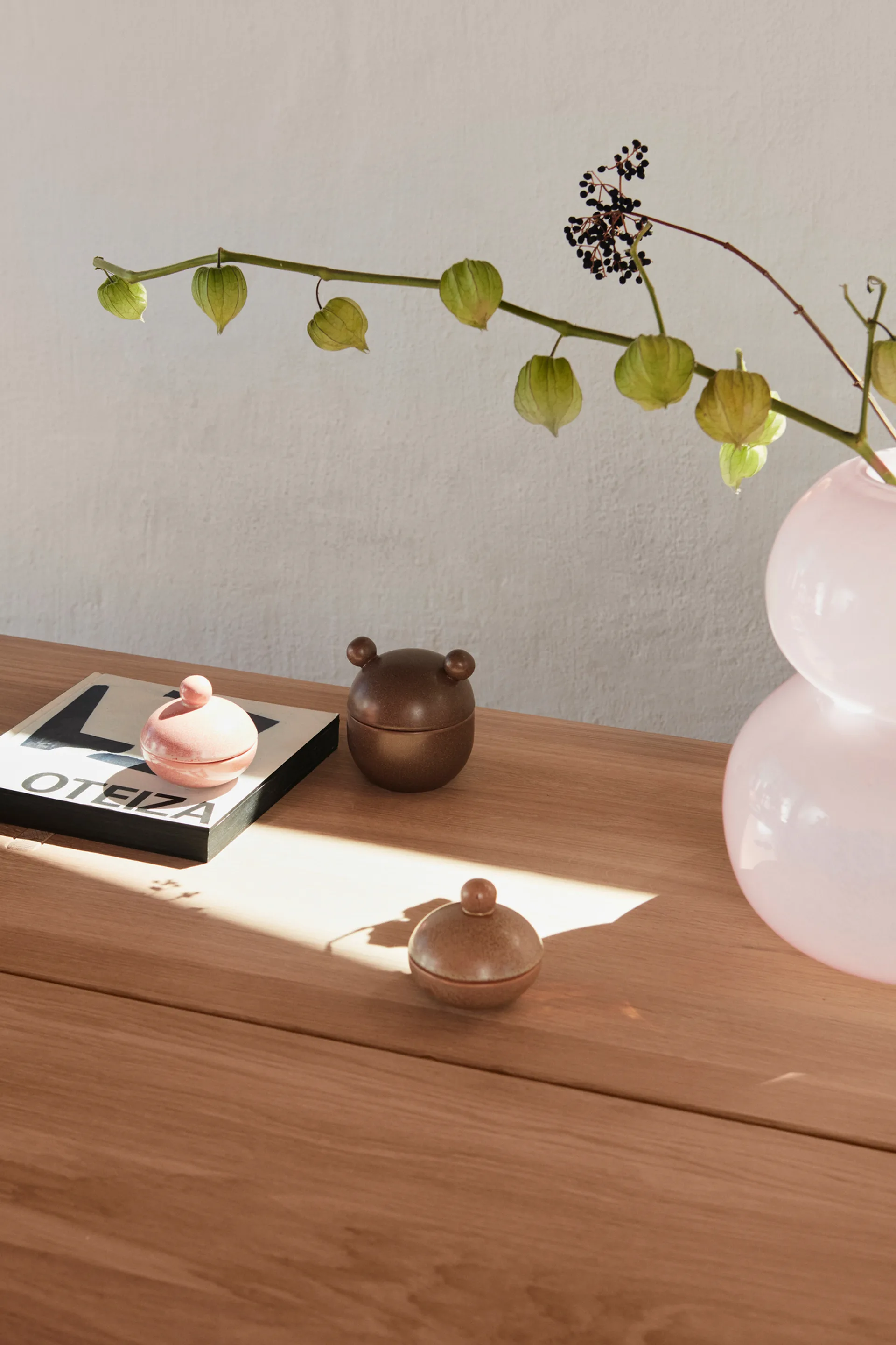 Saga Bonbonniereボウル & 蓋 low Ø8 cm, Camel OYOY | オイオイ