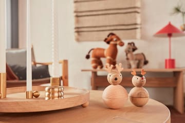 Savi キャンドルスティック 3 cm - Brushed brass - OYOY | オイオイ