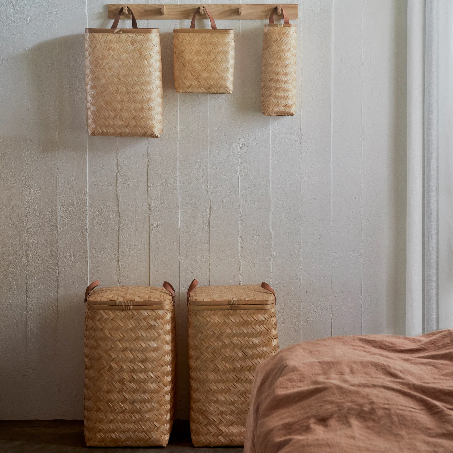 Sporta wall バスケット 25x25 cm, nature OYOY | オイオイ