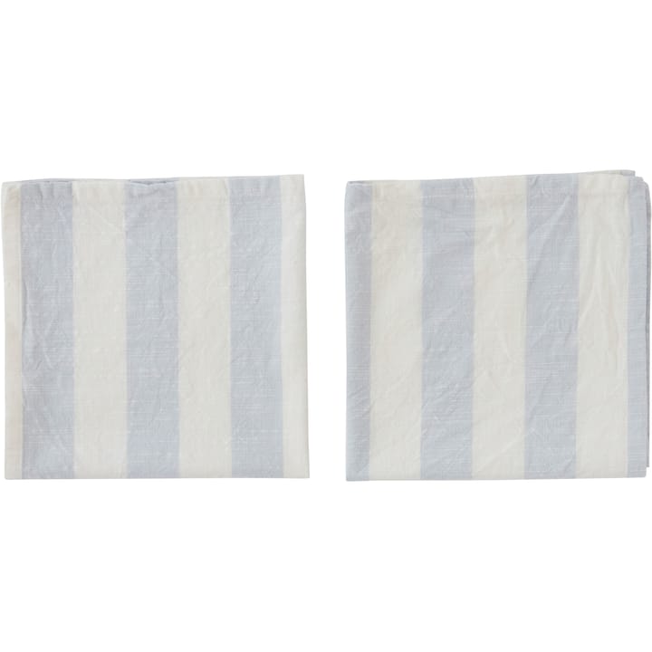 Stripe ナプキン 45x45 cm 2パック - Ice Blue - OYOY | オイオイ