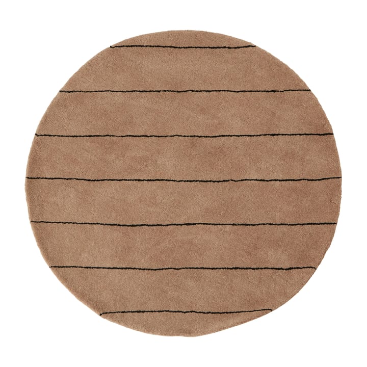 Striped ラウンドラグ  Ø120 cm - chocolate - OYOY | オイオイ