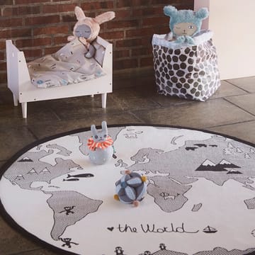 The world キッズ ラグ Ø 135 cm - beige-grey - OYOY | オイオイ