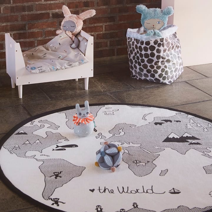 The world キッズ ラグ Ø 135 cm, beige-grey OYOY | オイオイ