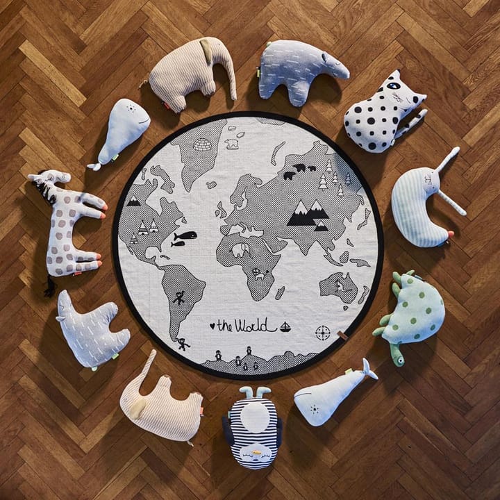 The world キッズ ラグ Ø 135 cm, beige-grey OYOY | オイオイ
