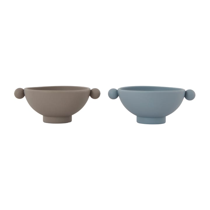Tiny Inka ボウル Ø11 cm 2個セット - Dusty blue-clay - OYOY | オイオイ