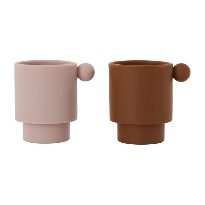 Tiny Inka cup 2個セット - Caramel-rose - OYOY | オイオイ