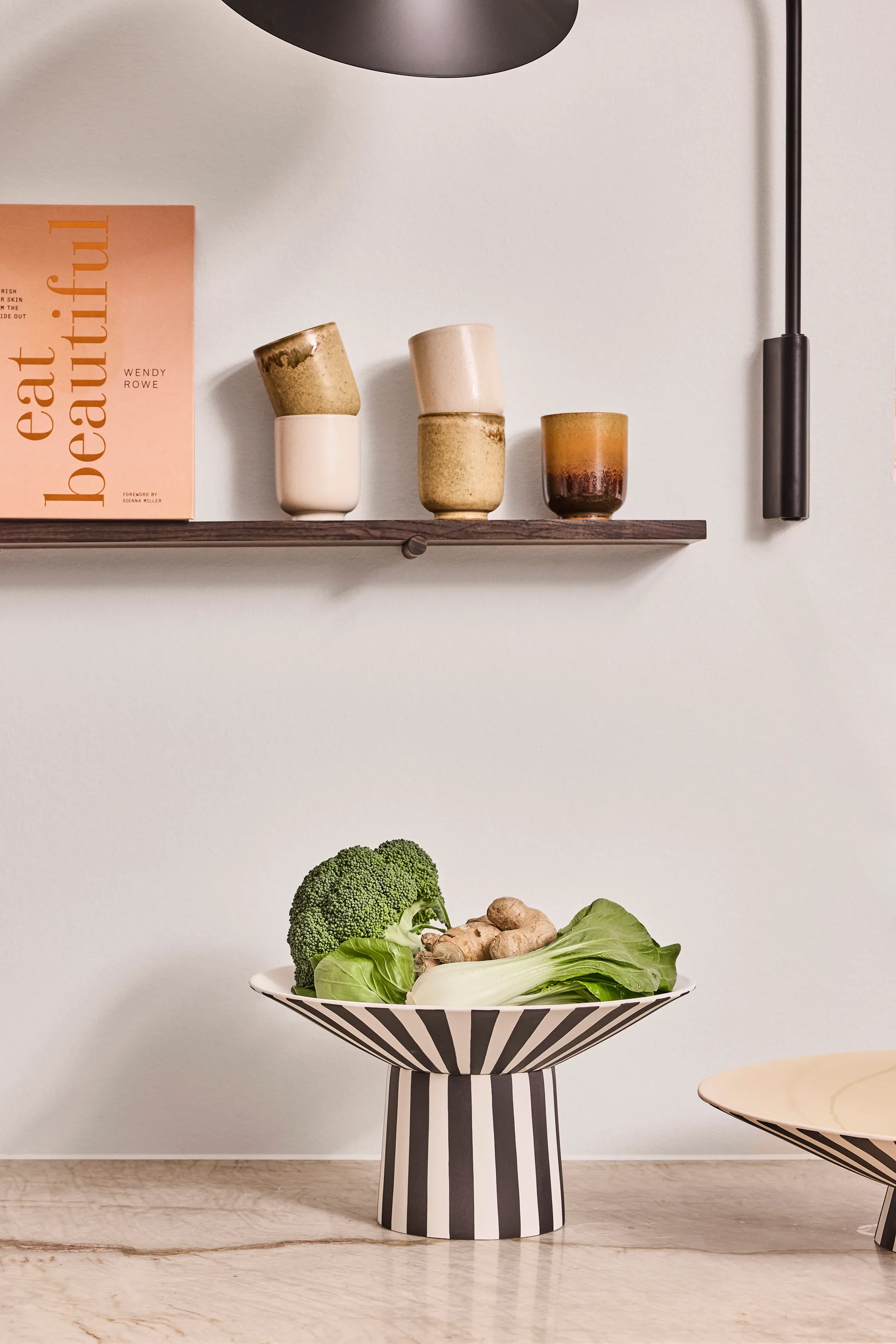 Toppu センターピース high Ø30x17 cm, White-black OYOY | オイオイ