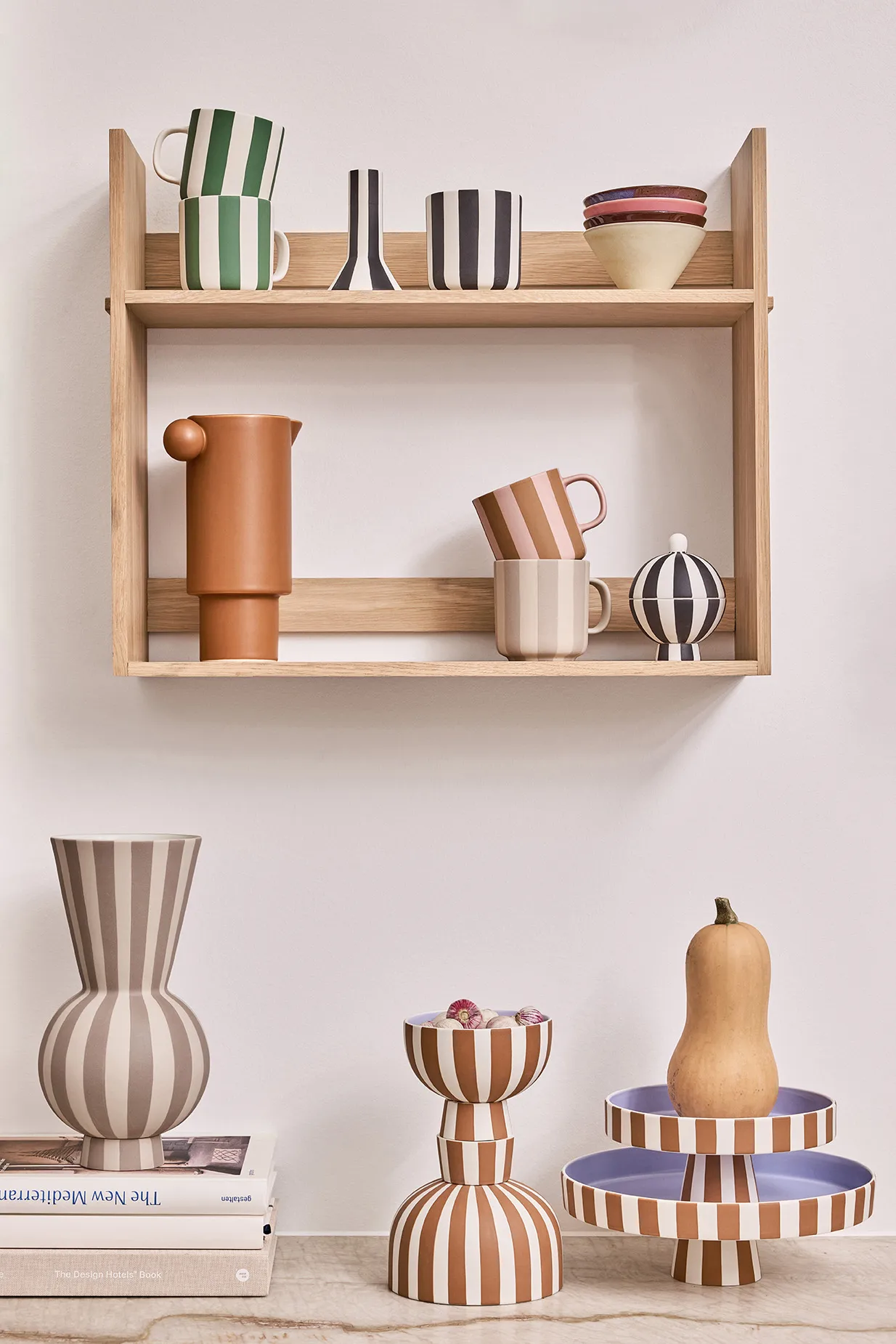 OYOY ケーキスタンド Ø20 cm caramel-rose