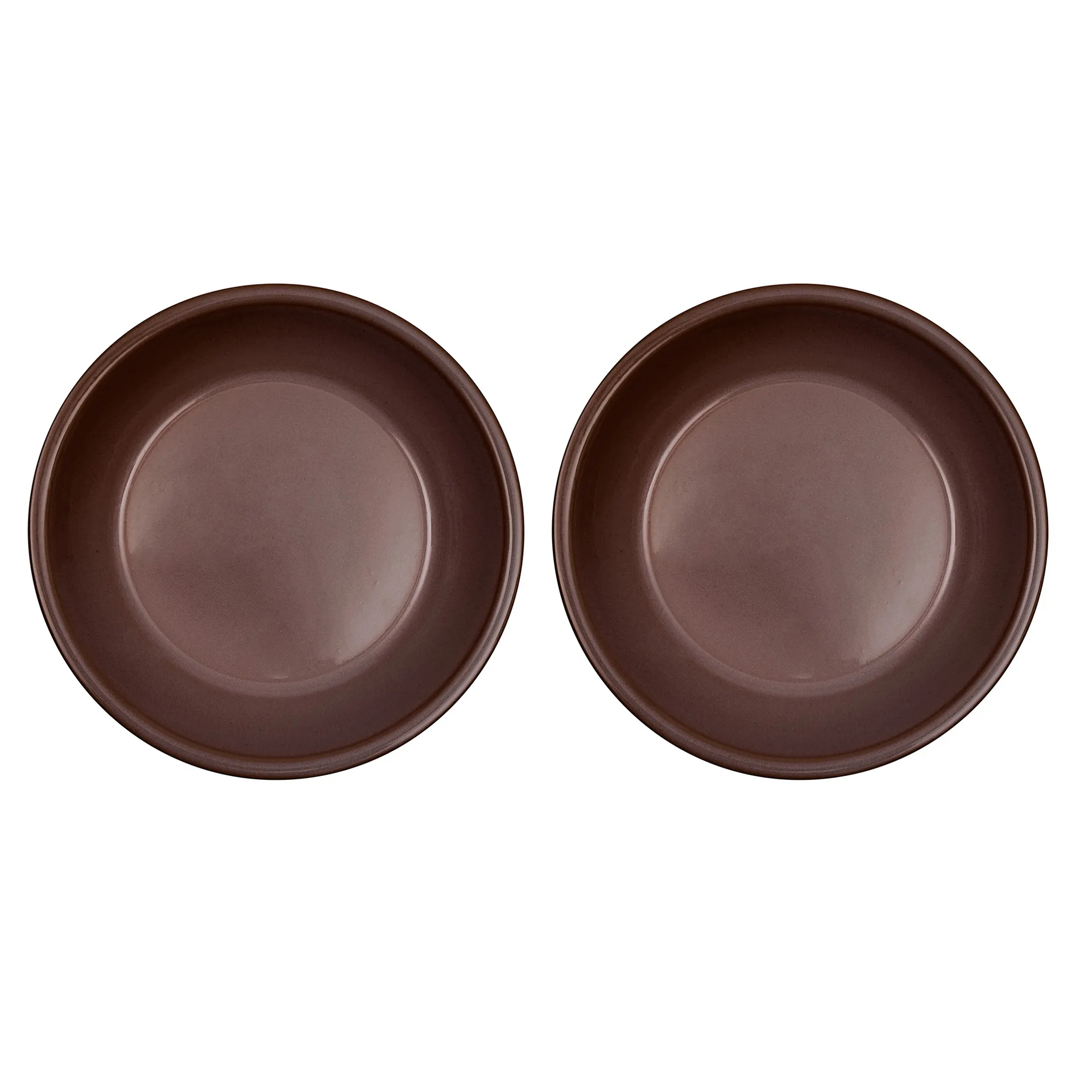 Yuka ディーププレート Ø19 cm 2枚セット, Dark (brown) OYOY | オイオイ