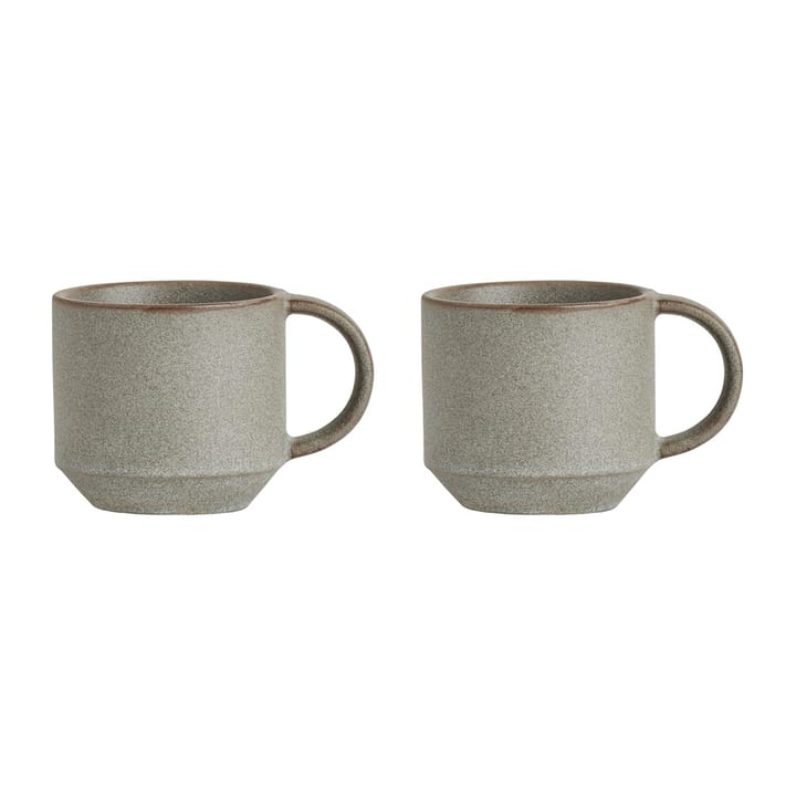 Yuka カップ 2個セット - Stone (grey) - OYOY | オイオイ