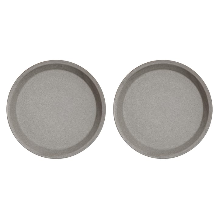 Yuka ランチプレート Ø22 cm 2枚セット - Stone (grey) - OYOY | オイオイ