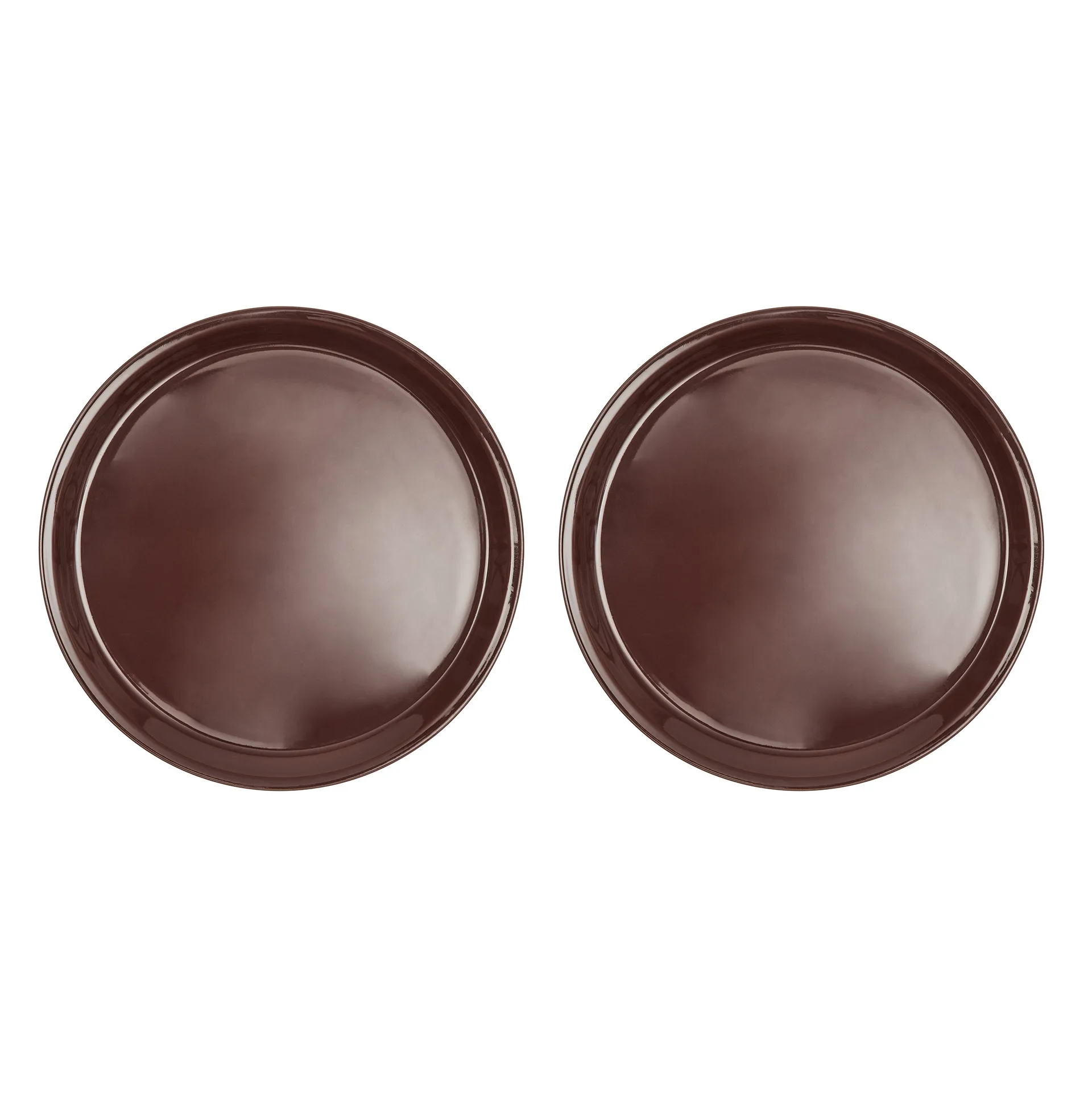 Yuka プレート Ø27 cm 2枚セット, Dark (brown) OYOY | オイオイ