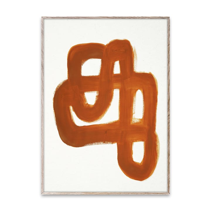 オレンジ ブラシ ポスター  - 30x40 cm - Paper Collective | ペーパーコレクティブ
