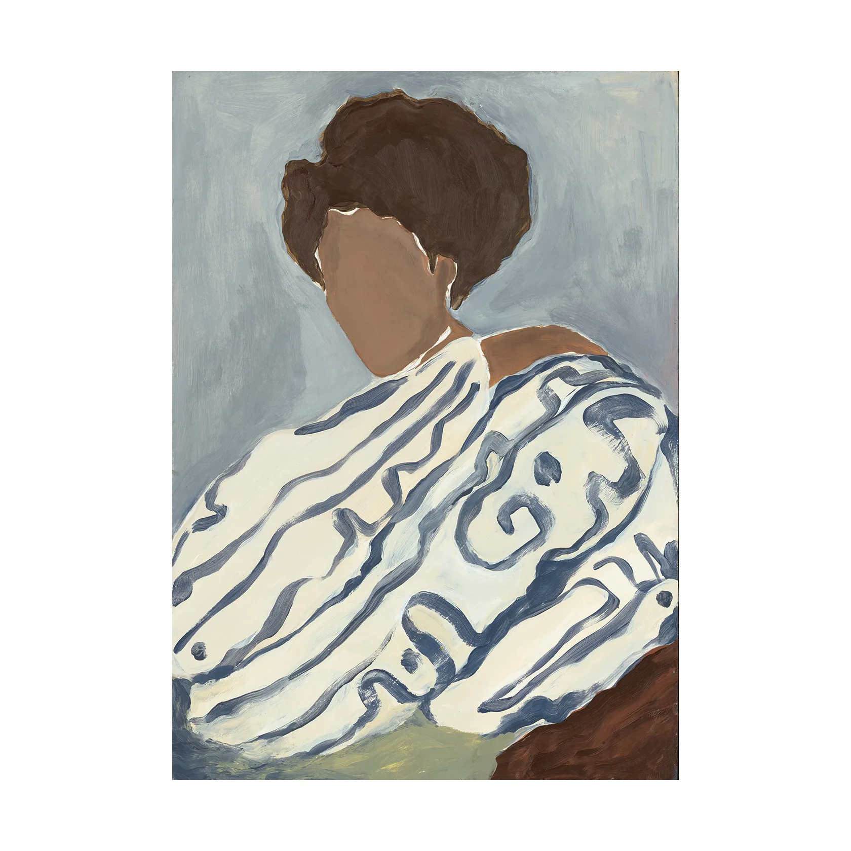 Blue Curls ポスター, 50x70 cm Paper Collective | ペーパーコレクティブ