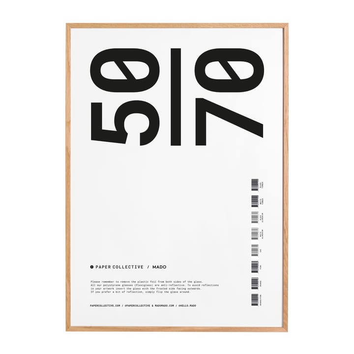 ペーパー Collective フレーム plexiグラス-オーク - 50x70 cm - Paper Collective | ペーパーコレクティブ