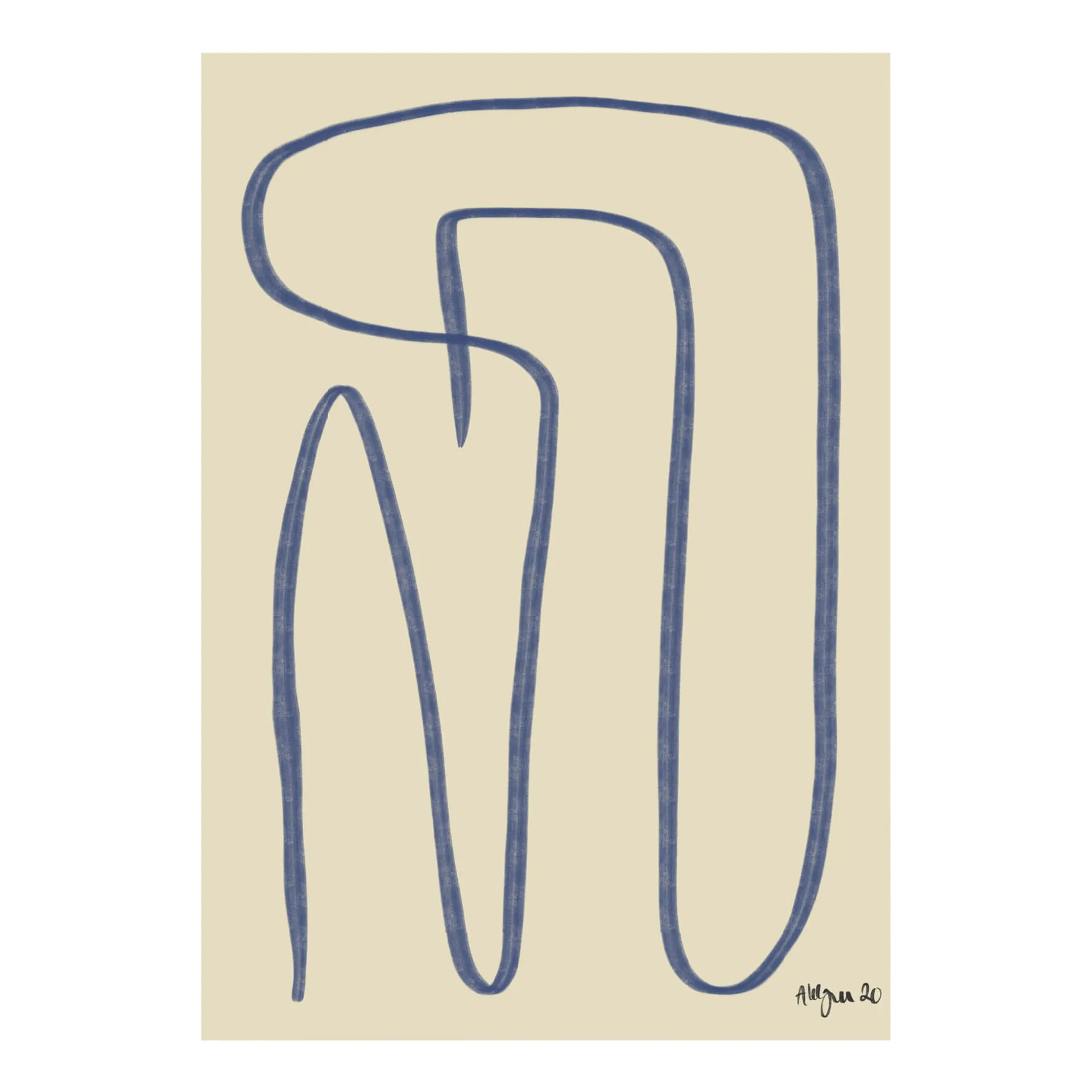 Different Ways ポスター ブル―, 30x40 cm Paper Collective | ペーパーコレクティブ