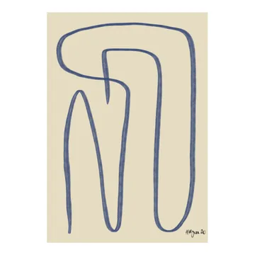 Different Ways ポスター ブル― - 30x40 cm - Paper Collective | ペーパーコレクティブ