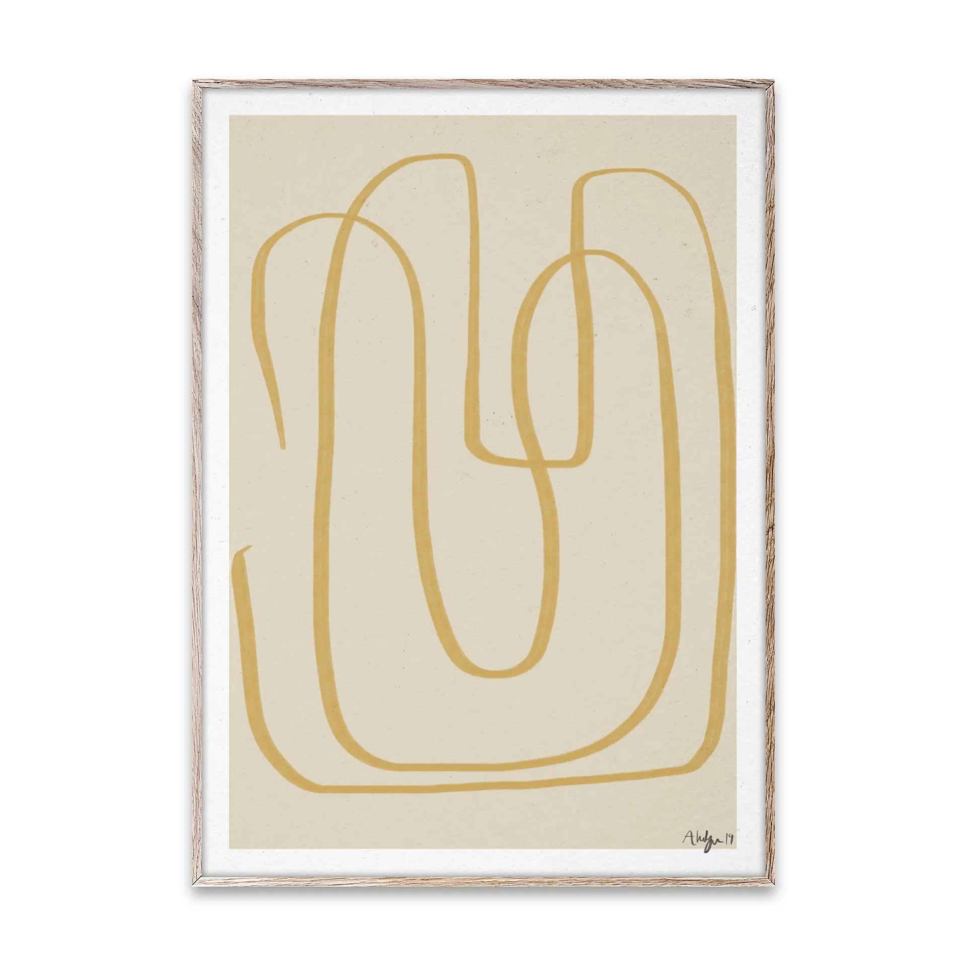 Different Ways I ポスター イエロー, 50x70 cm Paper Collective | ペーパーコレクティブ