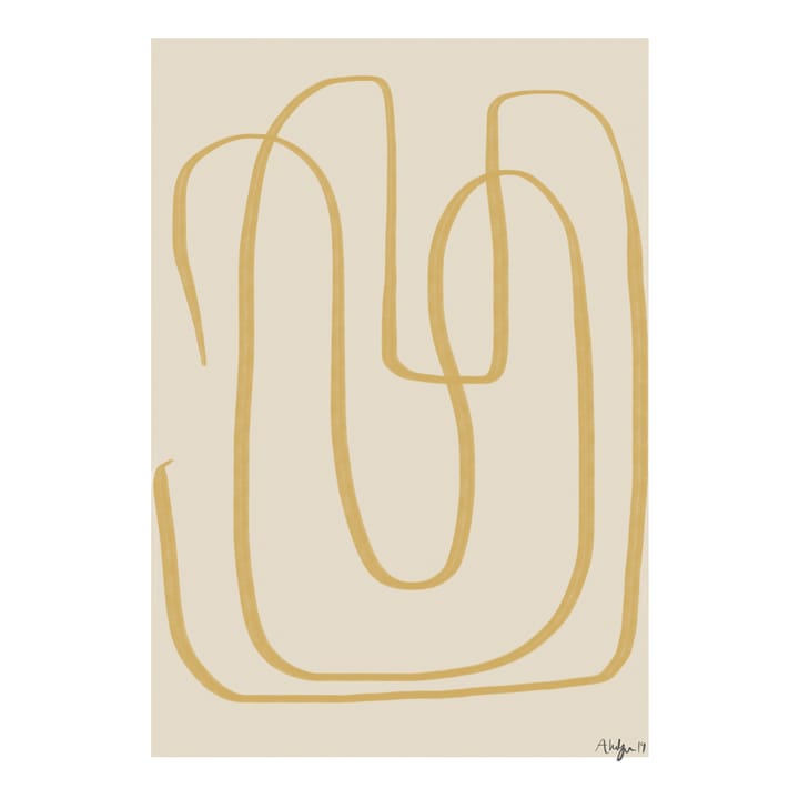 Different Ways I ポスター イエロー - 50x70 cm - Paper Collective | ペーパーコレクティブ